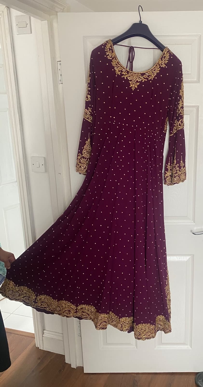 Purple and gold dress — photo 2