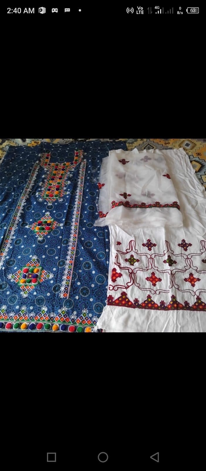 Ajrak style suit