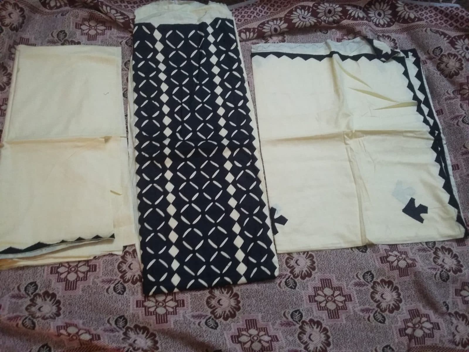 Applic work 3 pcs suit — photo 2