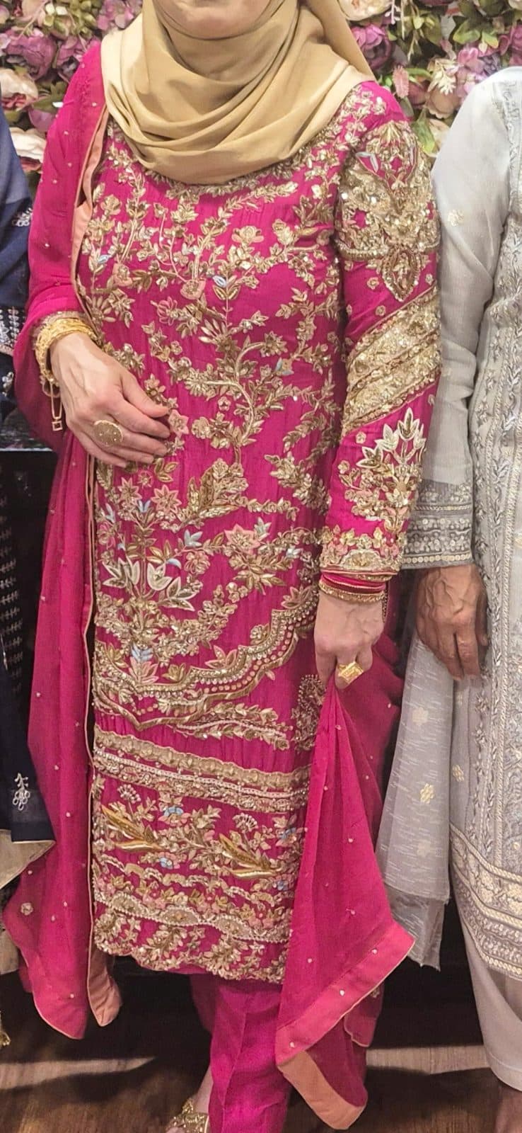 Pink long kameez
